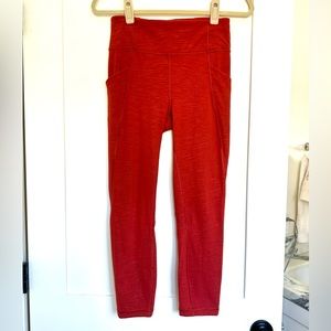 Lululemon rusty orange high-rise leggings | size 6